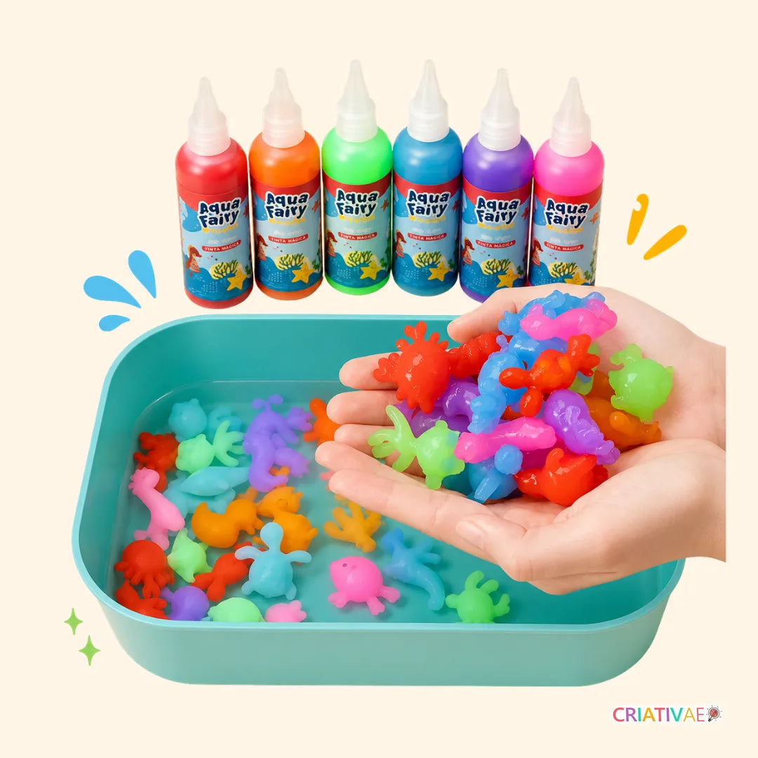 Aqua Fairy Criativae - Magisches Wasser-Bastelset für 3D-Tiere