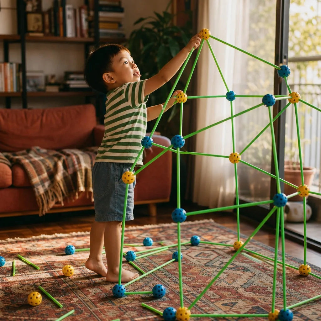 Build It Criativae - Montessori-Konstruktionsset für Hütten und Höhlen