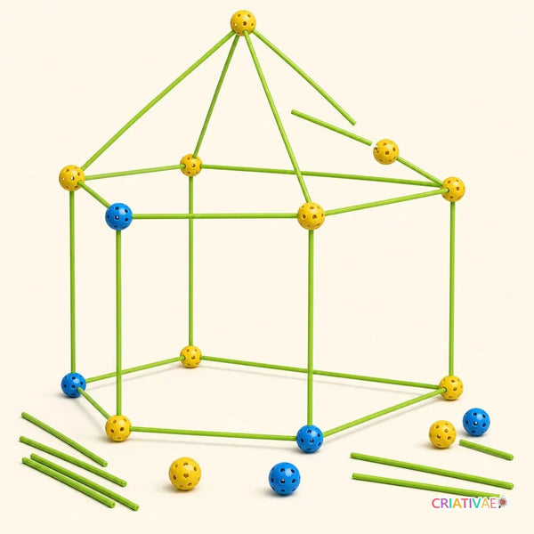 Build It Criativae - Montessori-Konstruktionsset für Hütten und Höhlen