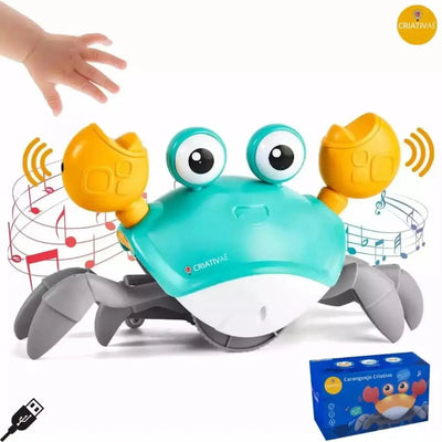 Krabbi Criativae - Flitzende Krabbe mit Hindernis-Sensor, Musik und Licht