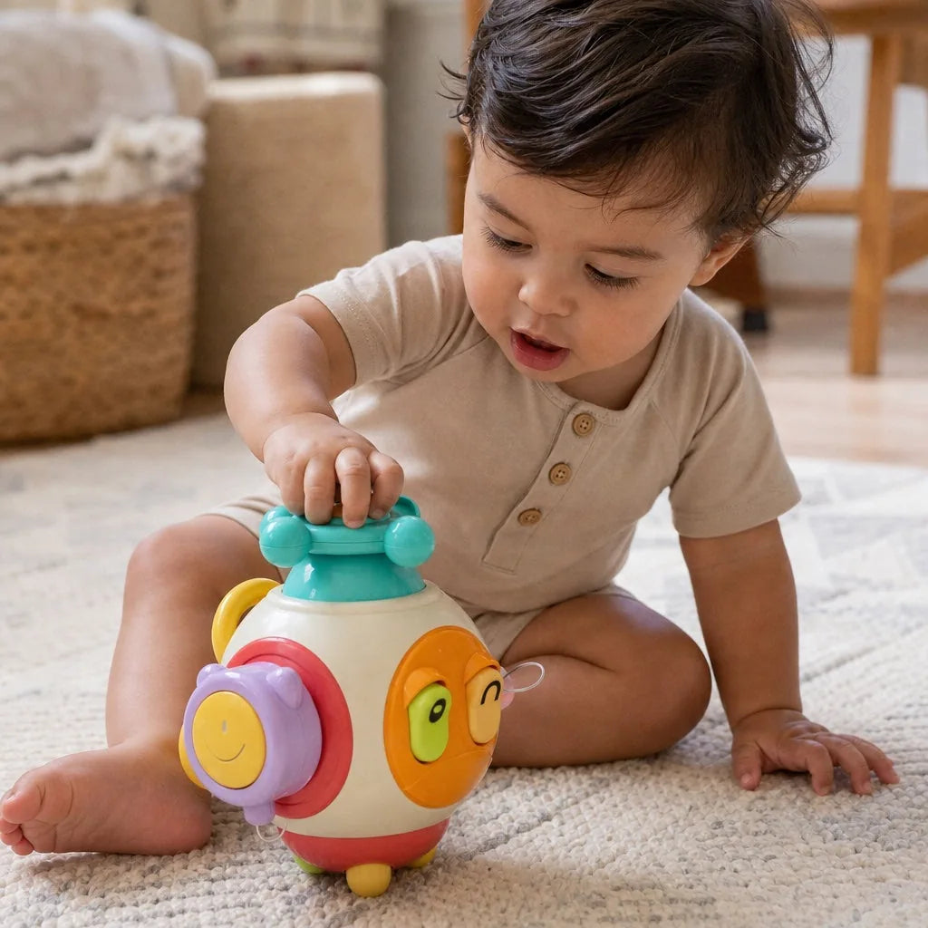 CuboBaby Criativae - Montessori-Aktivitätswürfel mit sechs Entdeckungen