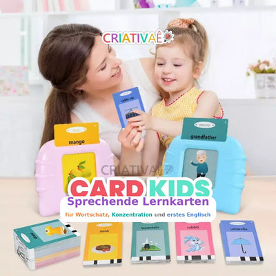 Card Kids Criativae - Sprechende Englisch-Lernkarten für Kinder (224 Wörter) — KI-Illustration