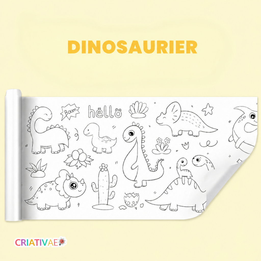 Malrolle Thema Dinosaurier