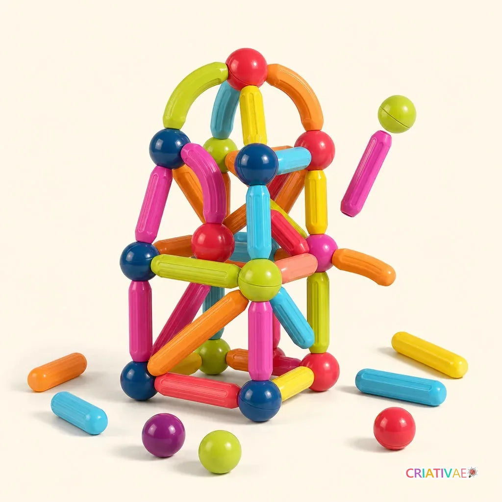 Magna Kids Criativae - Magnetstäbe und Kugeln für grenzenloses Bauen