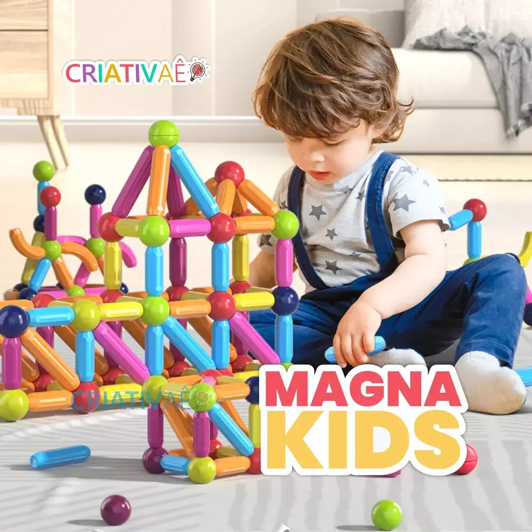 Magna Kids Criativae - Magnetstäbe und Kugeln für grenzenloses Bauen