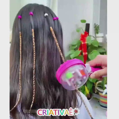 Flechtfee Criativae - Haarstyler für bunte Fadensträhnen