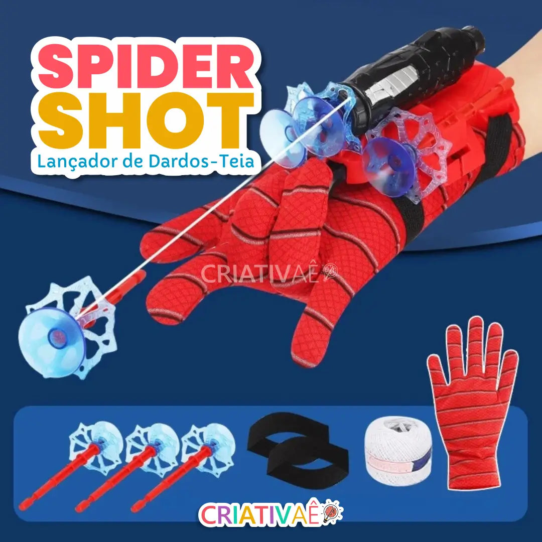 Spider Shot Criativae - Web-Launcher mit Saugnapf-Pfeilen