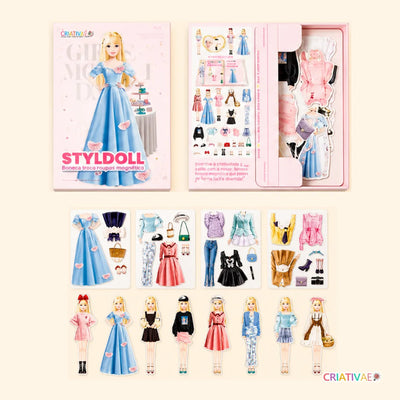 Styldoll Criativae - Magnetische Anziehpuppe mit unendlich vielen Outfits