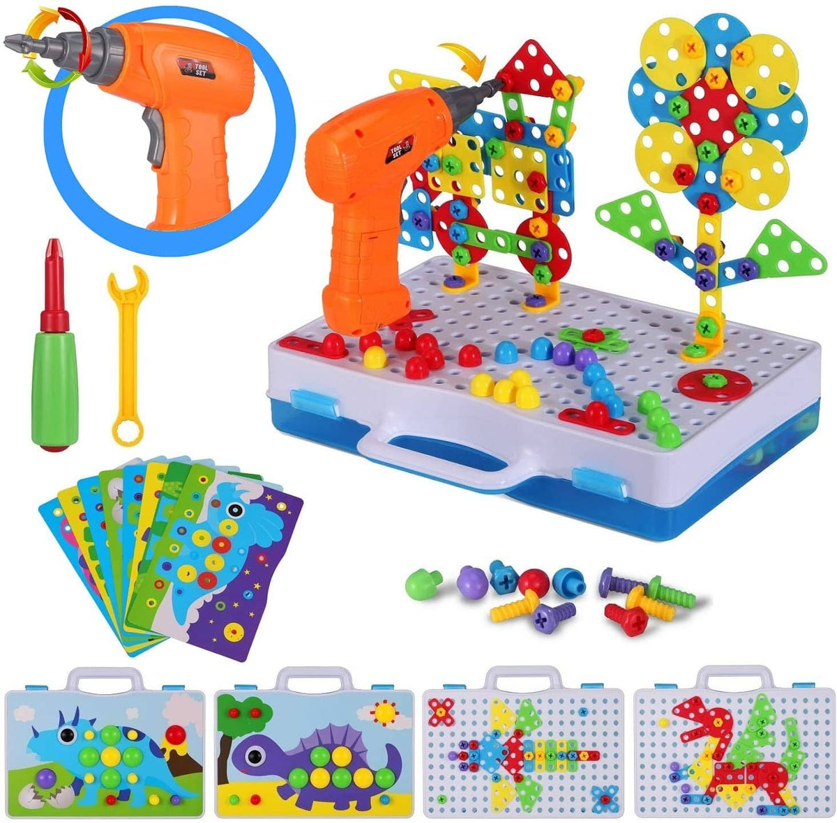 Tecto3D Criativae — Bohrmaschinen-Bauset für Kinder